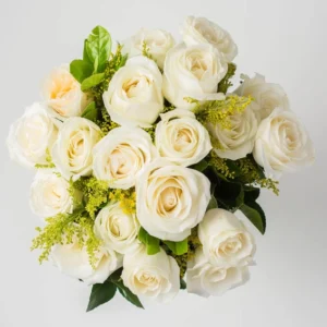Buquê de 19 Rosas Brancas