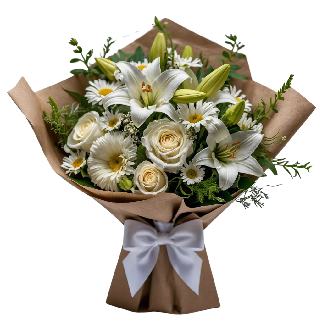 Buquê de Flores do Campo Brancas
